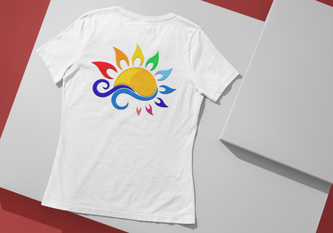 Sun-Rainbow-Waves-Unisex T-Shirt