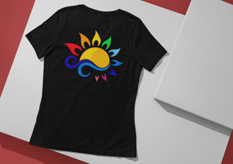 Sun-Rainbow-Waves-Unisex T-Shirt