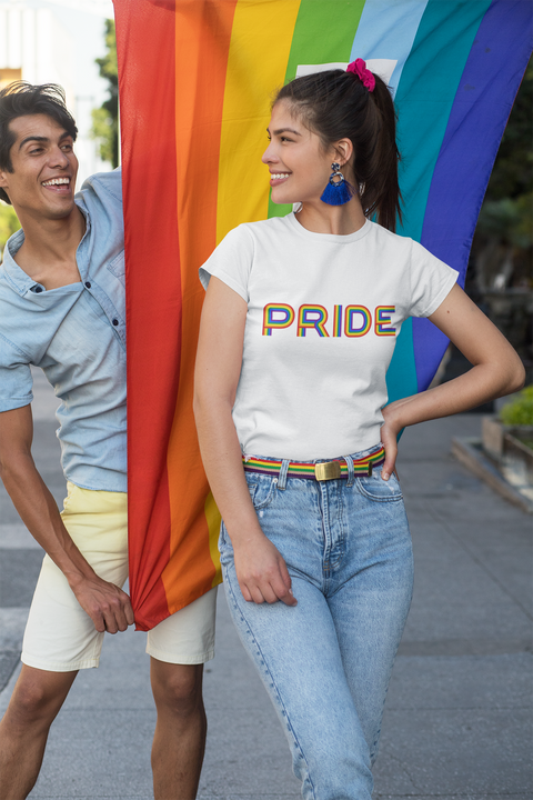 Pride Rainbow Word-Unisex T-Shirt