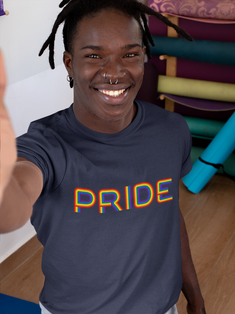 Pride Rainbow Word-Unisex T-Shirt