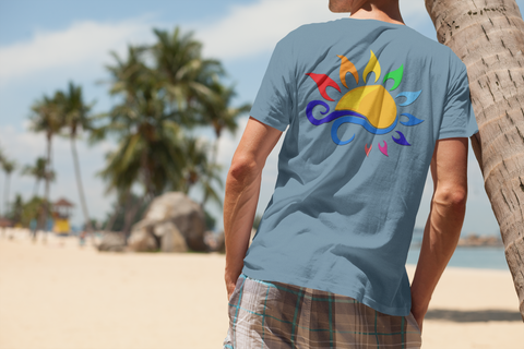 Sun-Rainbow-Waves-Unisex T-Shirt