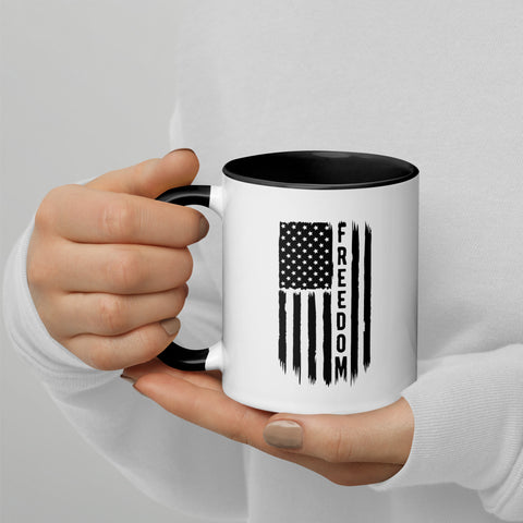 Freedom Flag-Mug with Color Inside