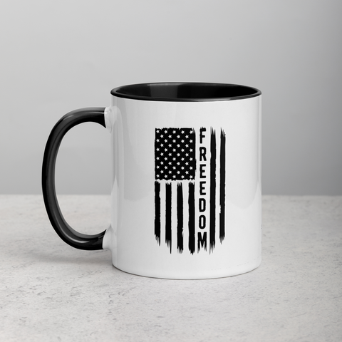 Freedom Flag-Mug with Color Inside