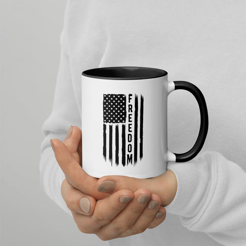 Freedom Flag-Mug with Color Inside