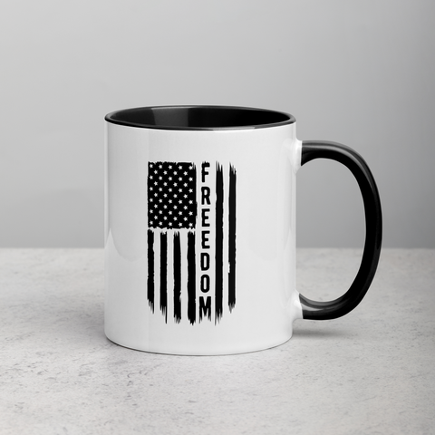 Freedom Flag-Mug with Color Inside