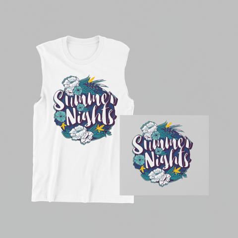 Summer Nights-Unisex Muscle Shirt